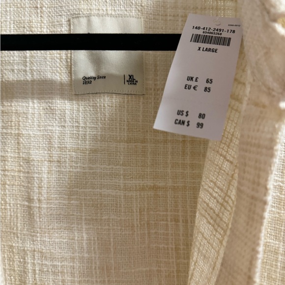 Abercrombie & Fitch Oversized Tweed Shirt XL - Picture 5 of 5